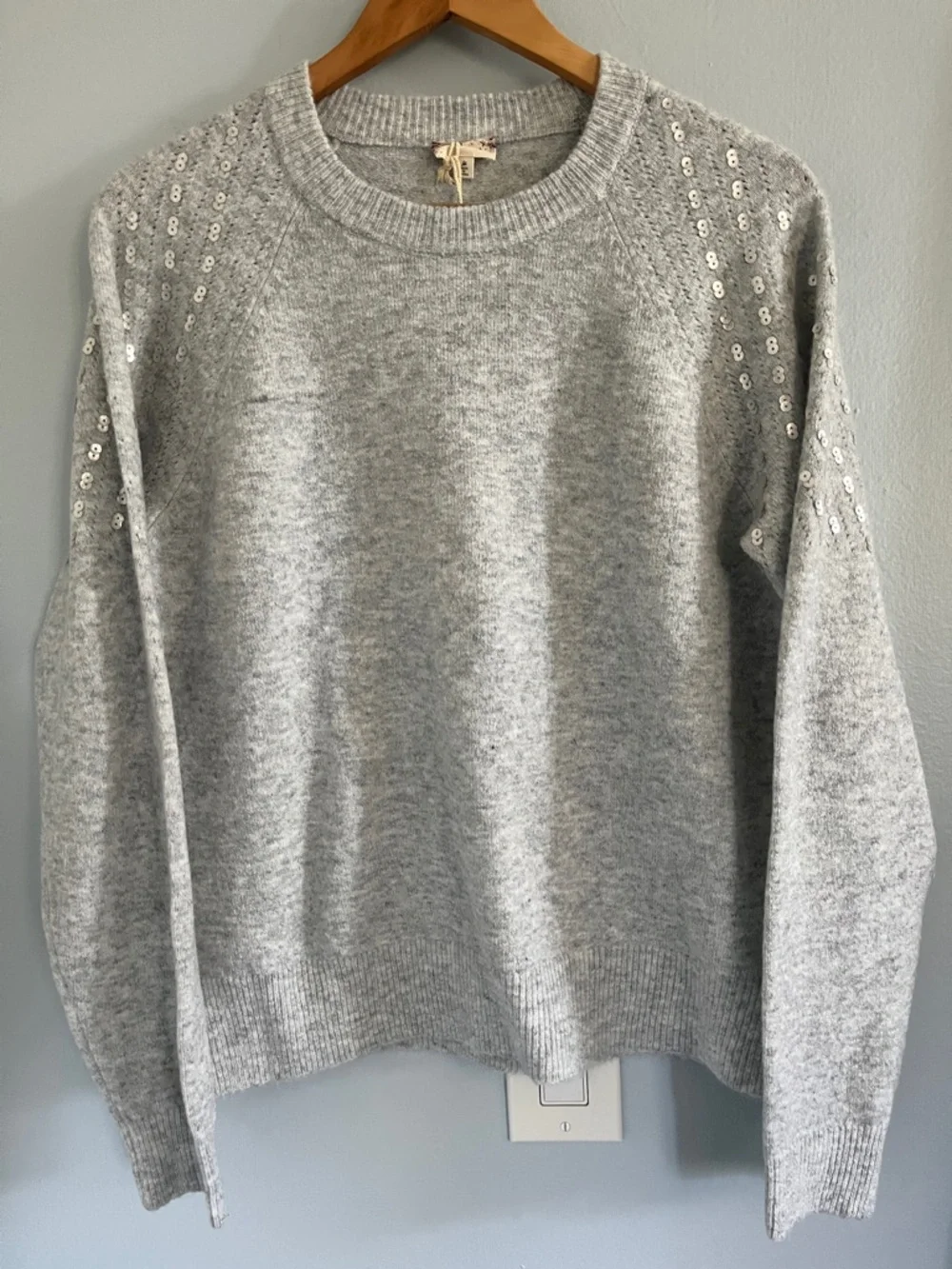 Sequined Raglan Sweater - Picture 2 of 4